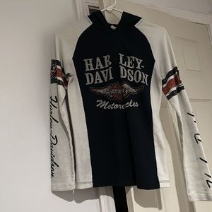Harley Davidson hooded long sleeve M size